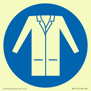 Custom Mandatory: Wear a lab coat